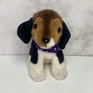 Nintendo 2008 Nintendog Beagle with Purple‎ Bandana plush